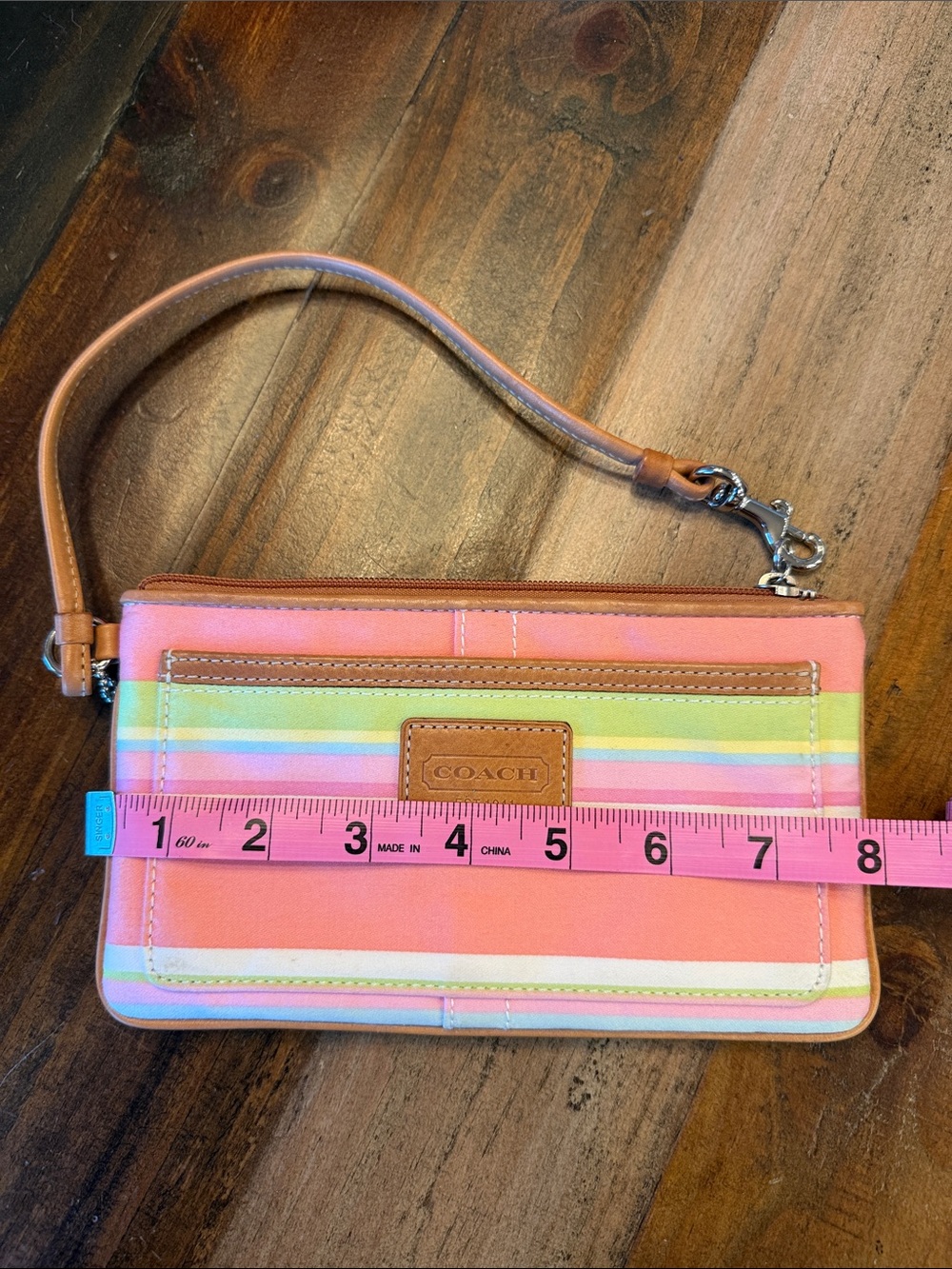 Coach Signature Hampton Stripped Wrislet. Barely used, minimal signs of wear - Picture 8 of 9